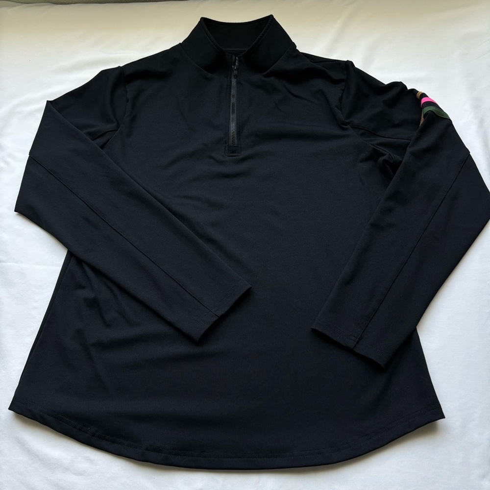 Smith & Quinn Black Long Sleeve Quarter-Zip Top